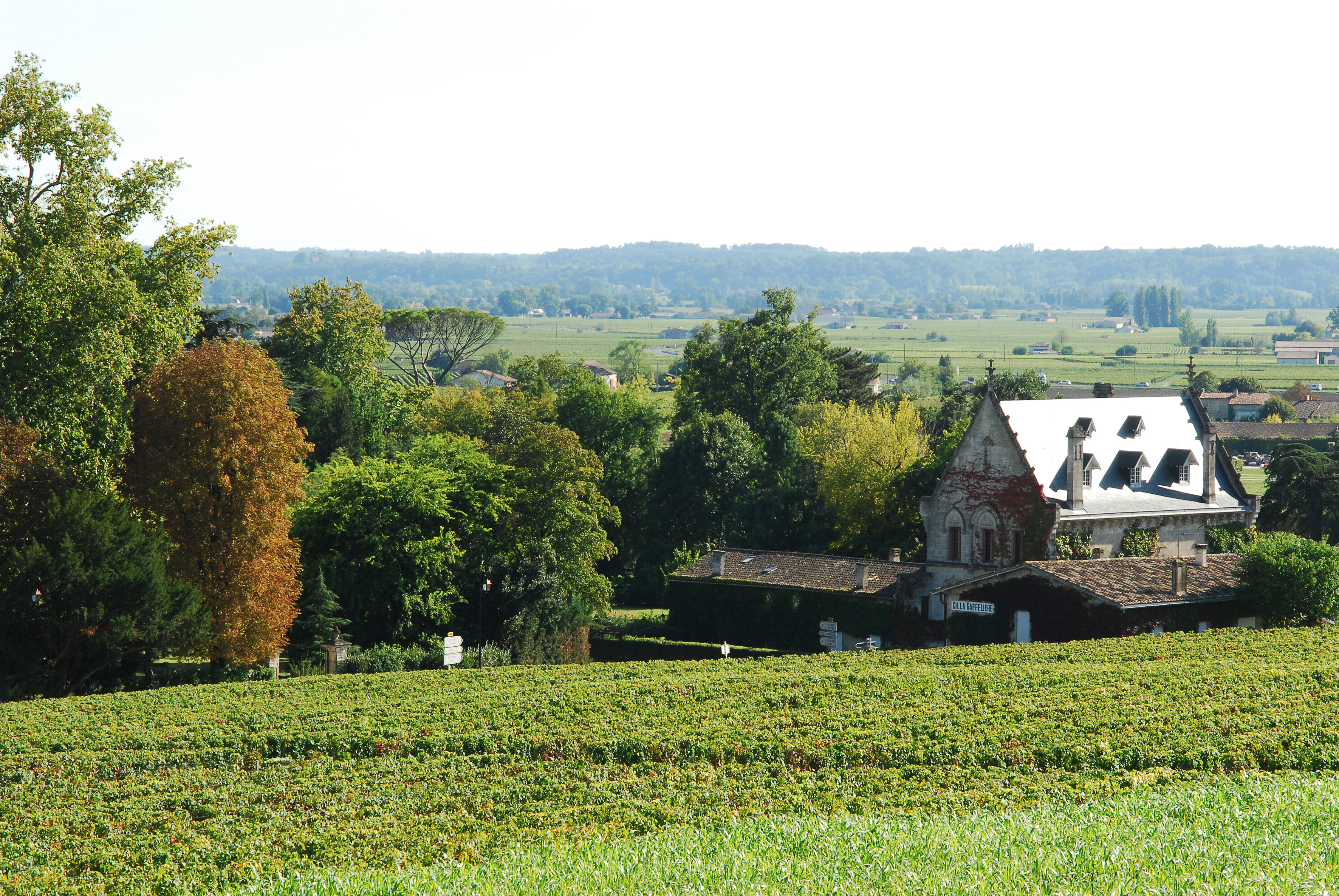 Overview from La Boulangerie on the hillside with the place called "The Palat" on left